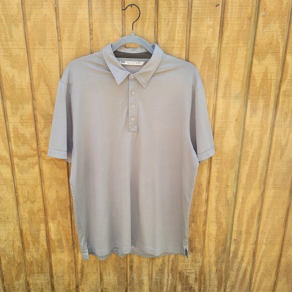 Travis Matthew Polo Golf Shirt Gray Size Large - Picture 1 of 6